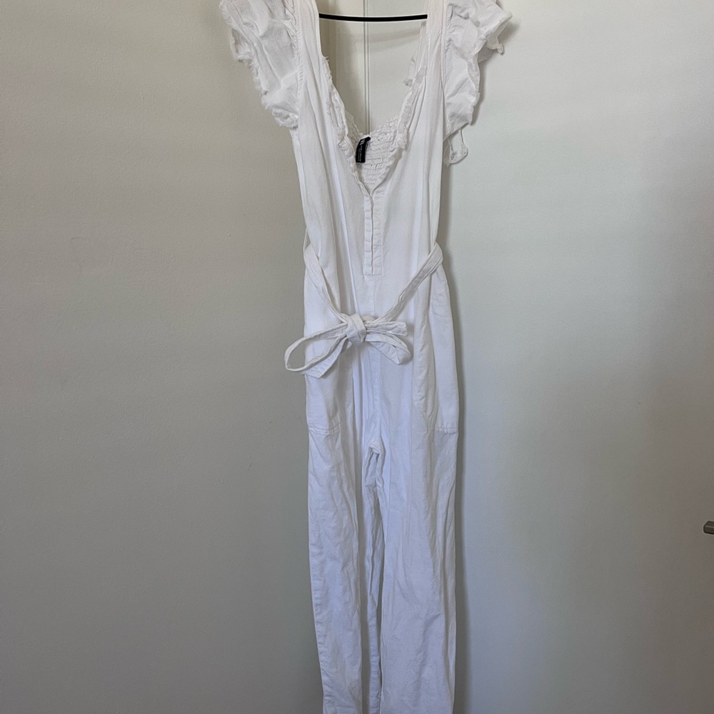 ZARA | WHITE DENIM JUMPSUIT